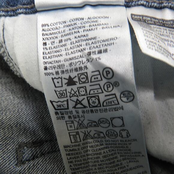 Levi's Mid Rise Skinny Jeans Dark Wash Classic Skinnies Slim Leg 32" Waist - Picture 10 of 11